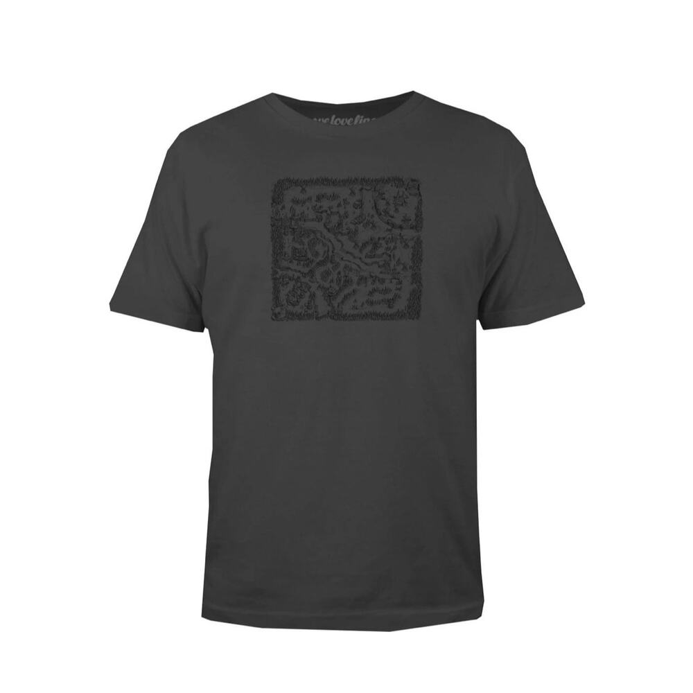 Dota 2 Battlefield Logo Men’s SS Graphic T-Shirt in Charcoal Size Large